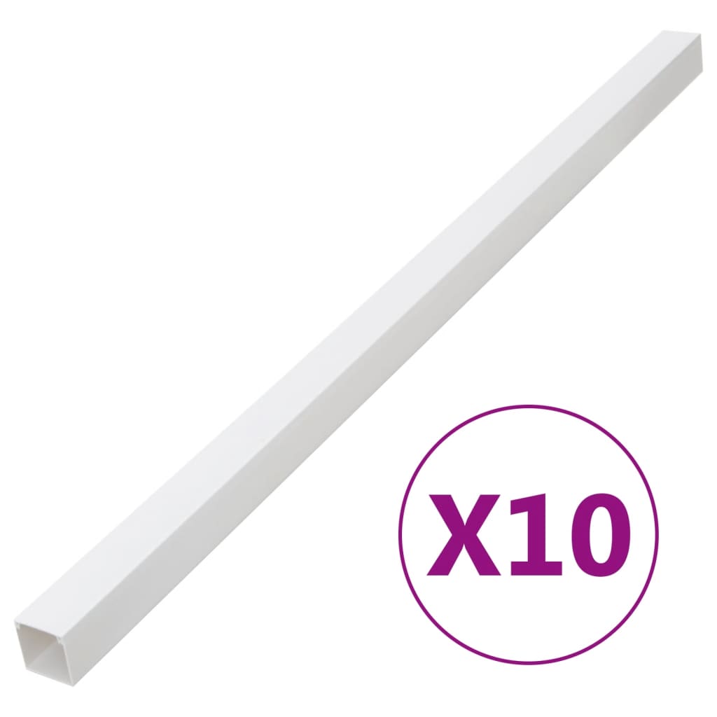 VIDAXL - Kabelkanal 100x40 mm 10 m PVC