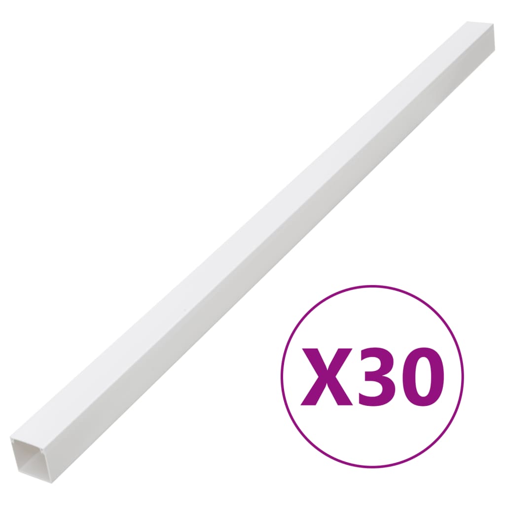 VIDAXL - Kabelkanal 100x60 mm 30 m PVC