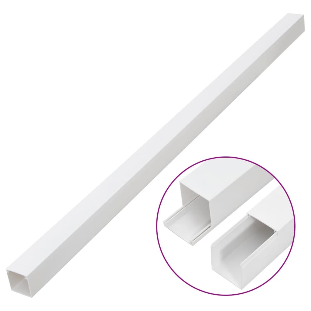 VIDAXL - Kabelkanal 100x60 mm 30 m PVC