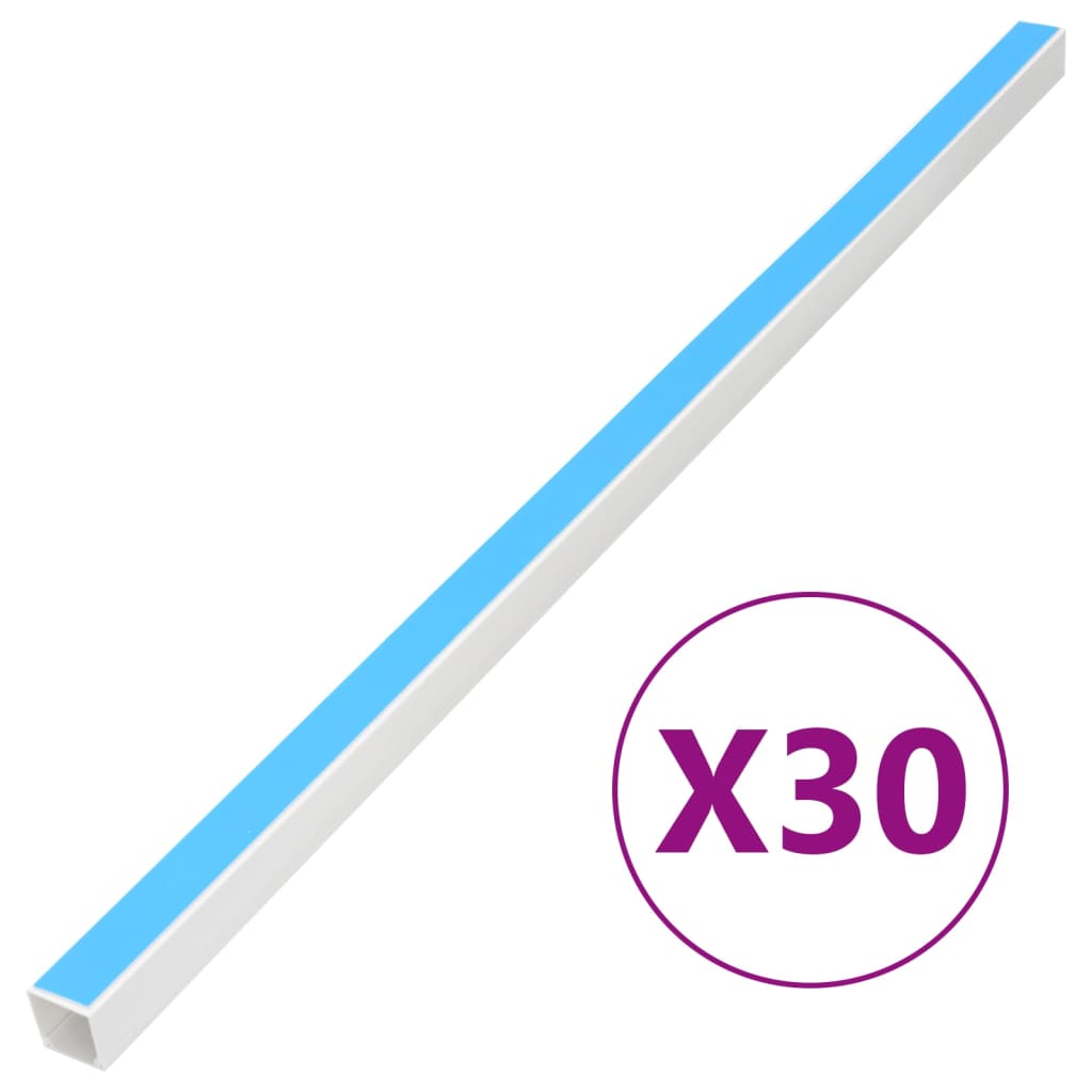 VidaXL Kabelrinne, selbstklebend, 30 x 15 mm, 30 m, PVC