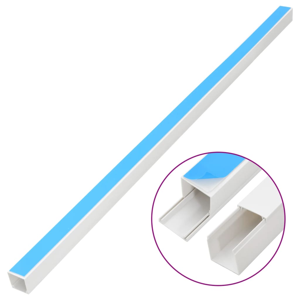 VidaXL Kabelrinne, selbstklebend, 30 x 15 mm, 30 m, PVC