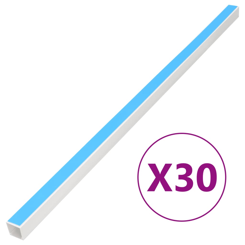 VidaXL Kabelrinne, selbstklebend, 25 x 16 mm, 30 m, PVC