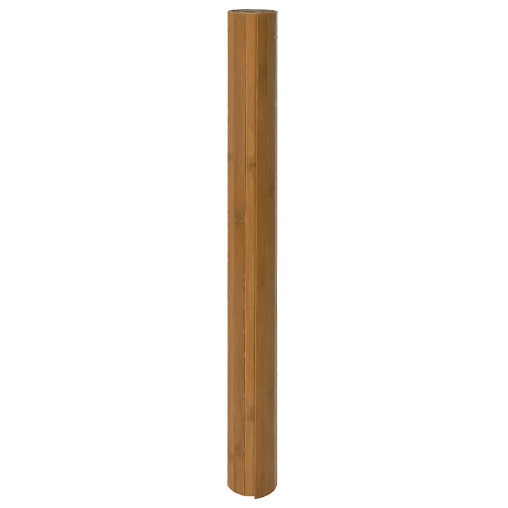 VidaXL Bodenteppich, rechteckig, 60 x 100 cm, Bambusbraun