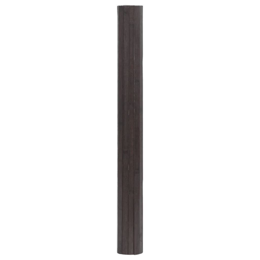 Vidaxl vloerkleed rechthoekig 60x300 cm bamboe donkerbruin