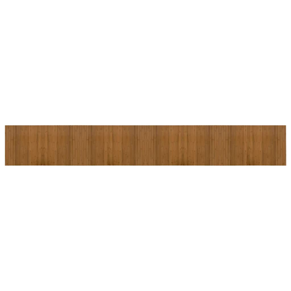 VidaXL Bodenteppich, rechteckig, 60 x 400 cm, Bambusbraun