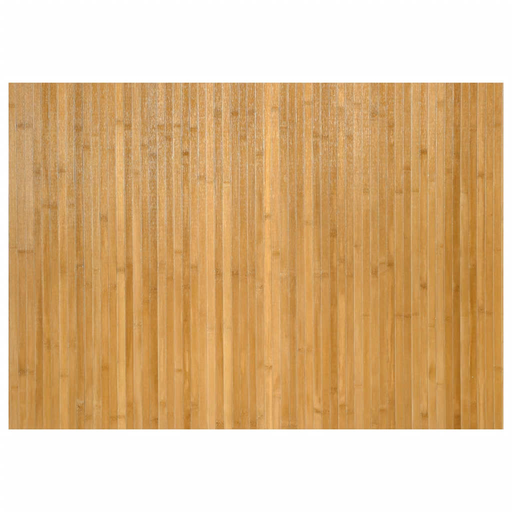 VidaXL Bodenteppich Rechteckig 70x100 cm Bambus Natur