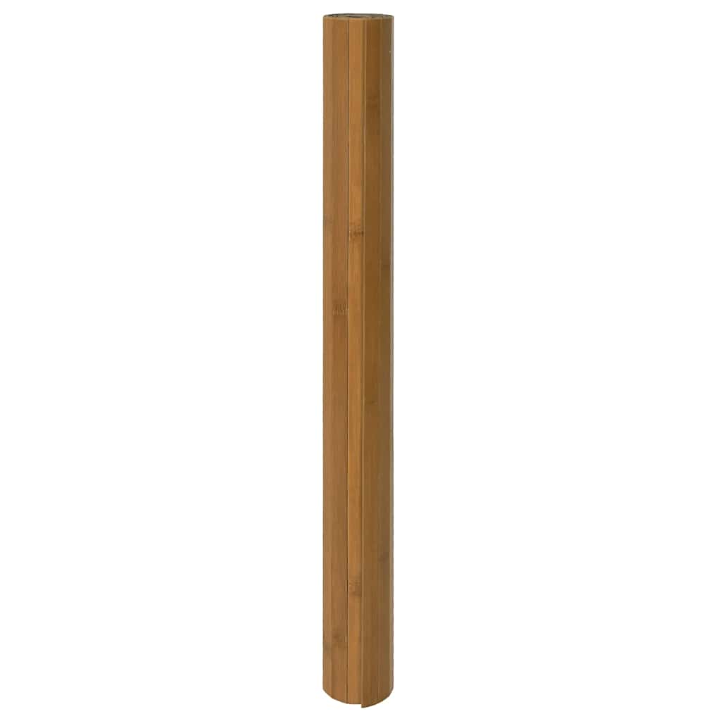 VidaXL Bodenteppich, rechteckig, 70 x 100 cm, Bambusbraun