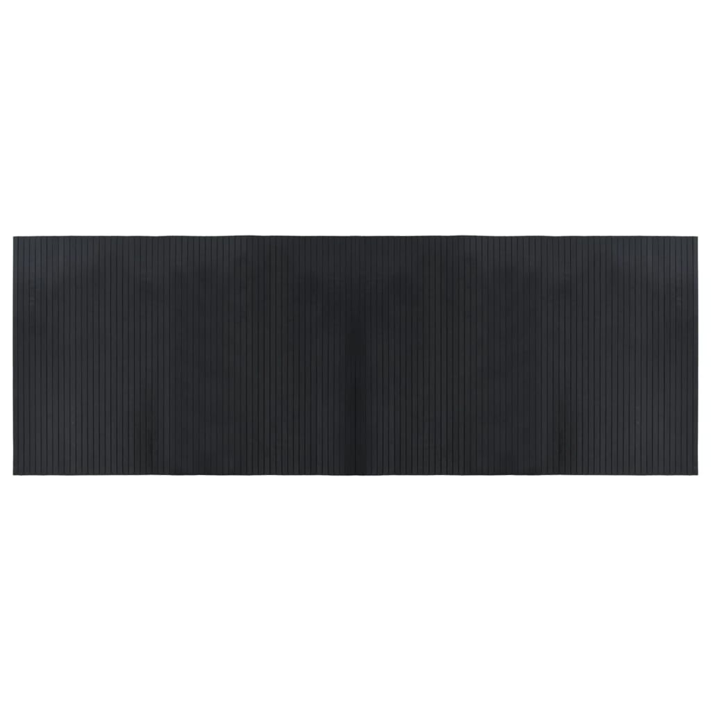 Vidaxl vloerkleed rechthoekig 70x200 cm bamboe zwart