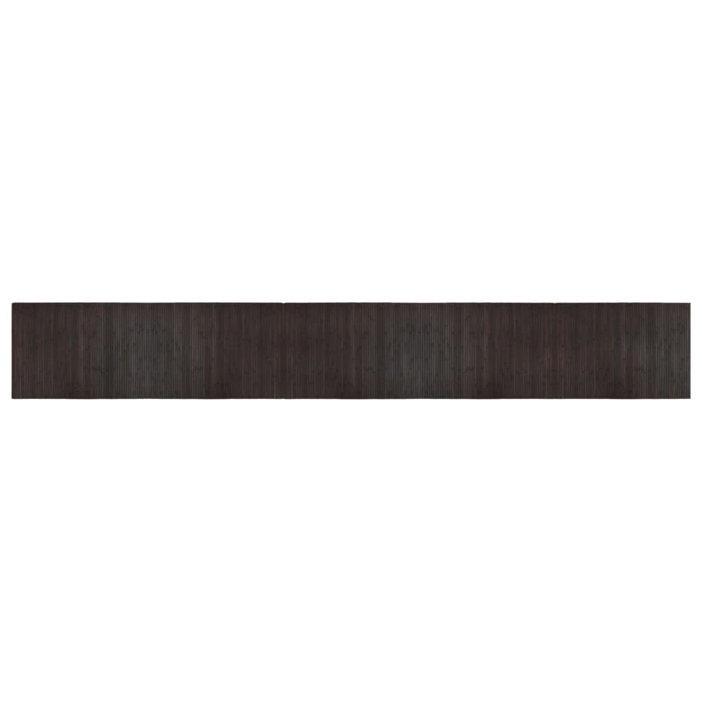 Vidaxl Teppich gerade 70 x 500 cm Bambus dunkelbraun