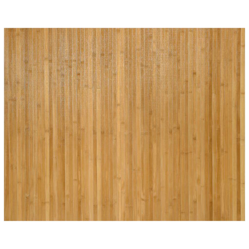VidaXL Bodenteppich Rechteckig 80x100 cm Bambus Natur