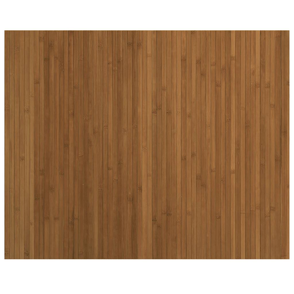VidaXL Bodenteppich, rechteckig, 80 x 100 cm, Bambusbraun