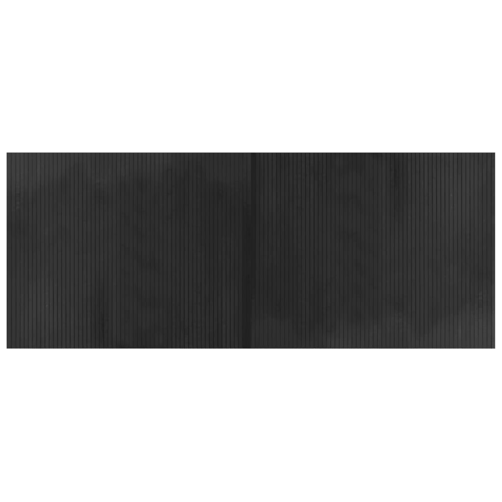 Vidaxl vloerkleed rechthoekig 80x200 cm bamboe grijs