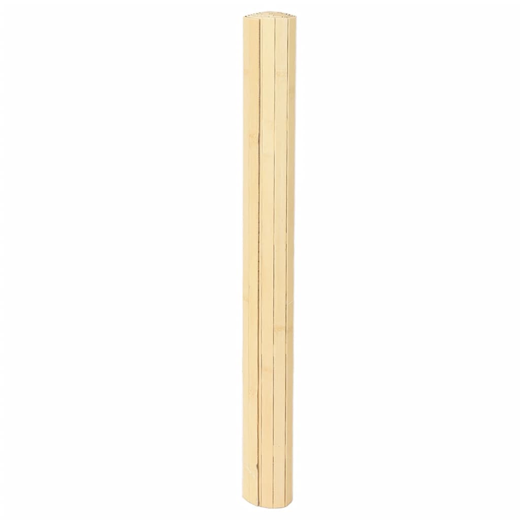 Vidaxl vloerkleed rechthoekig 80x300 cm bamboe lichtnaturel