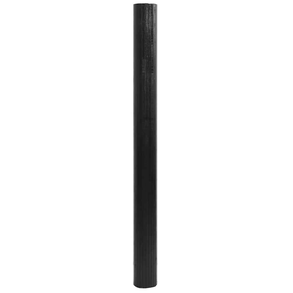 VidaXL Teppich gerade 80x500 cm Bambus schwarz
