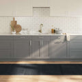 VidaXL Teppich gerade 80x500 cm Bambus schwarz