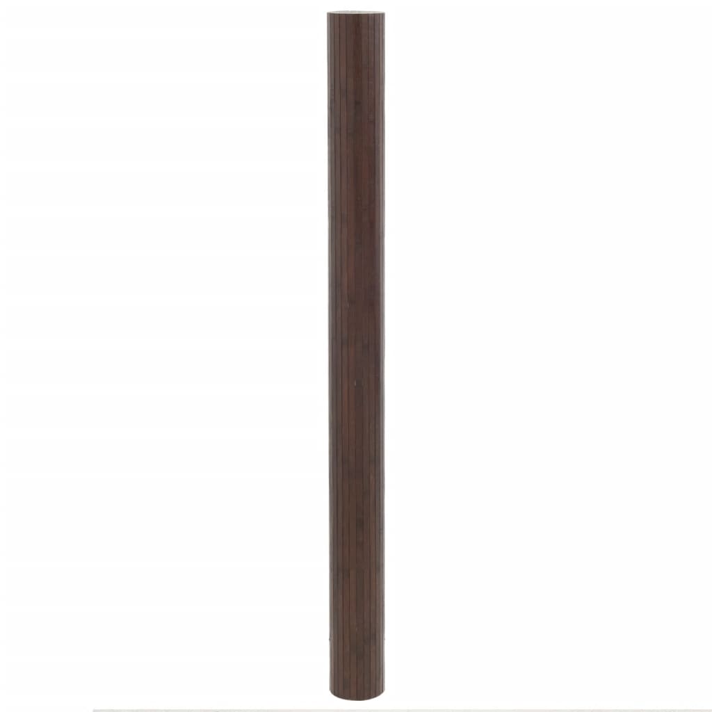 VidaXL Teppich gerade 80x500 cm Bambus dunkelbraun