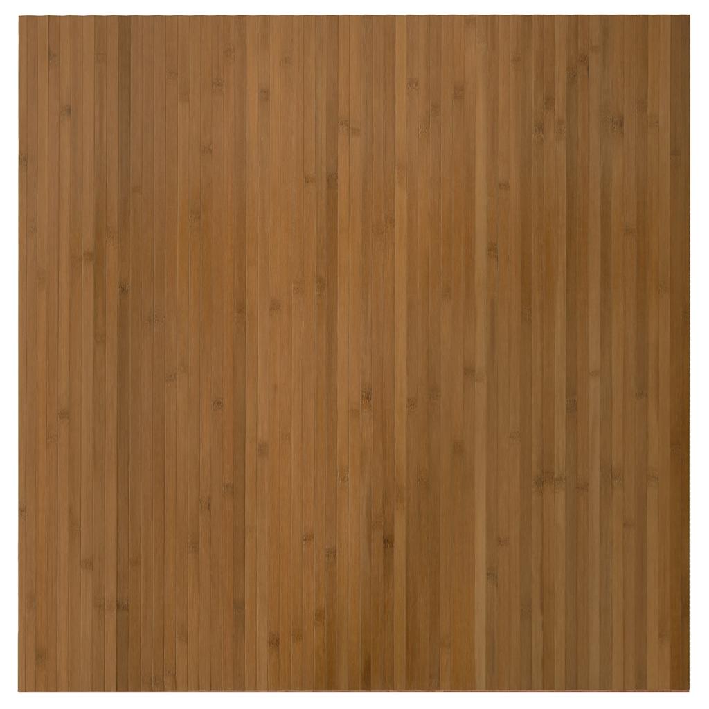 VidaXL Bodenteppich, rechteckig, 100 x 100 cm, Bambusbraun