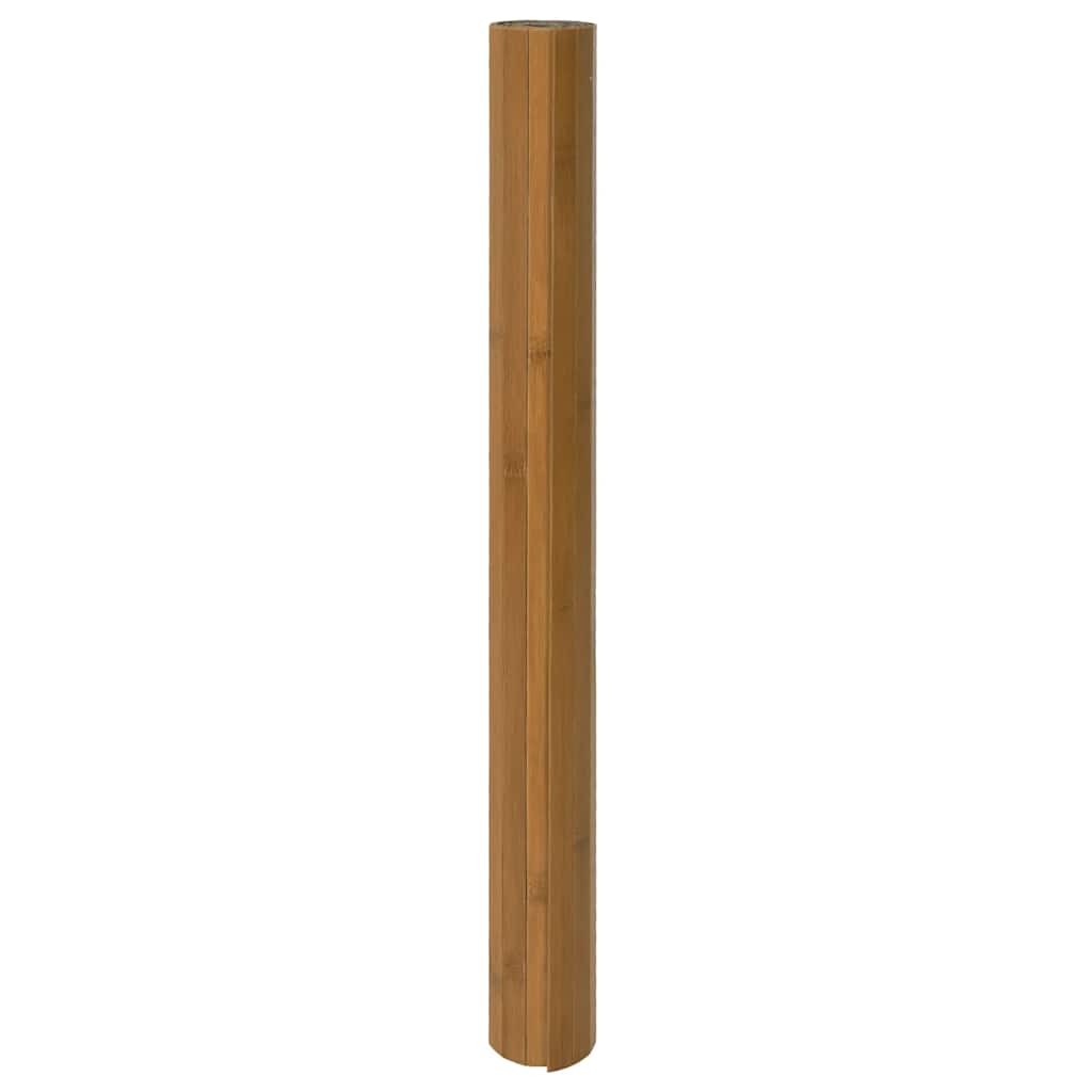VidaXL Bodenteppich, rechteckig, 100 x 100 cm, Bambusbraun