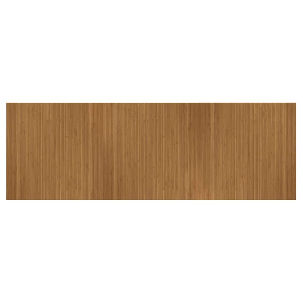 Vidaxl vloerkleed rechthoekig 100x300 cm bamboe bruin