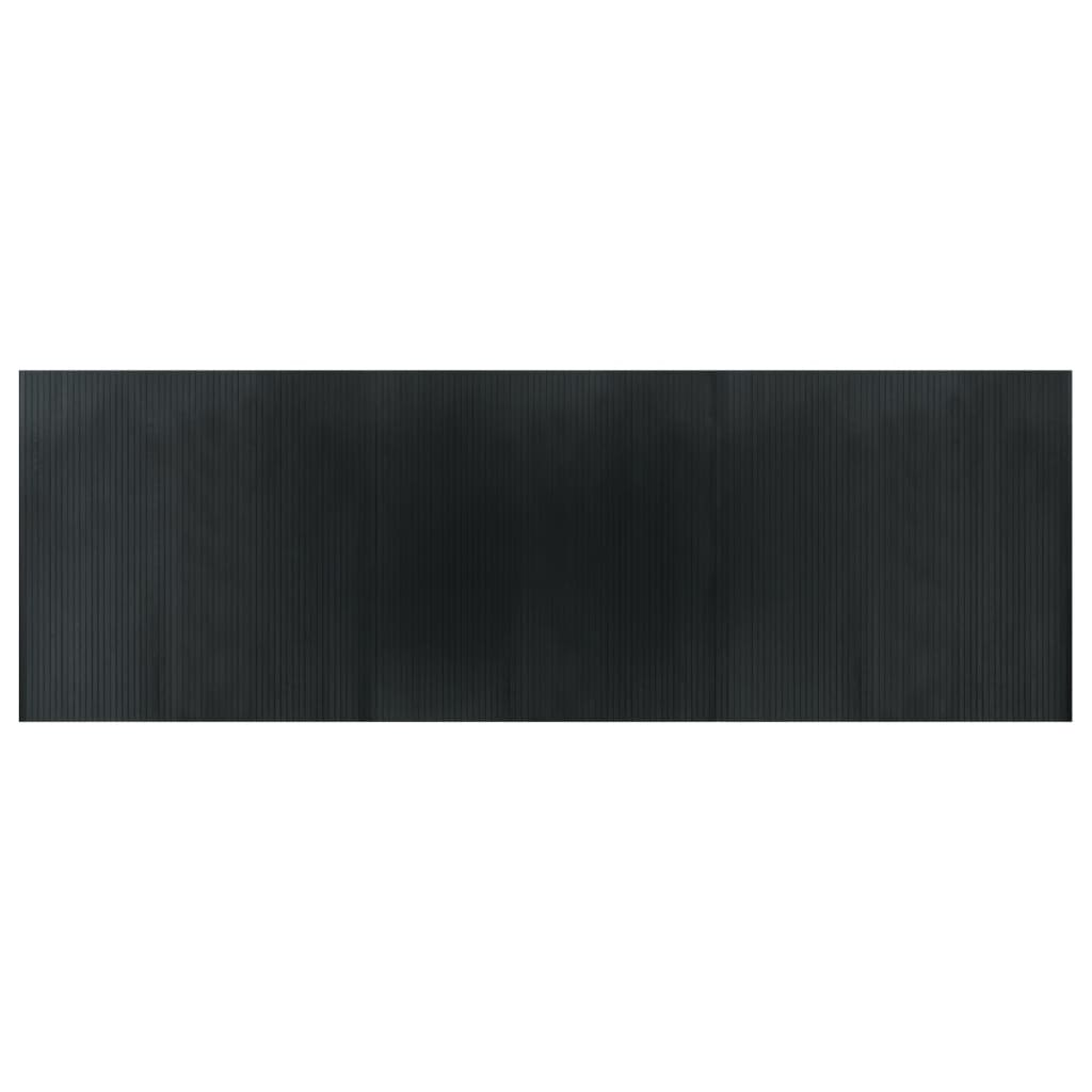 VidaXL Bodenteppich, rechteckig, 100 x 300 cm, Bambusgrau