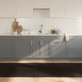 VidaXL Teppich gerade 100x400 cm Bambus dunkelbraun