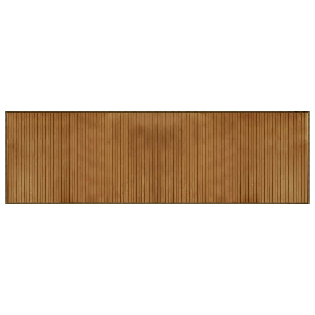 Vidaxl vloerkleed rechthoekig 60x200 cm bamboe bruin