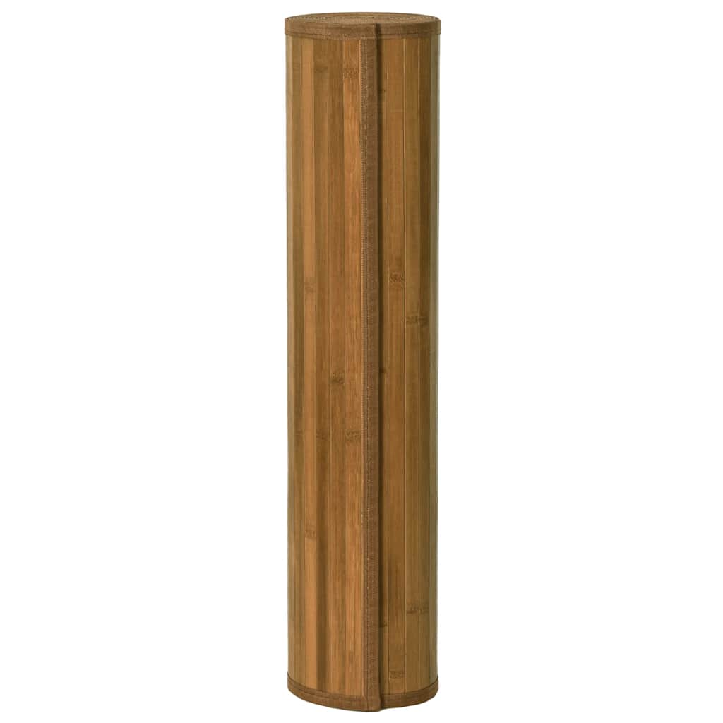 Vidaxl vloerkleed rechthoekig 60x200 cm bamboe bruin