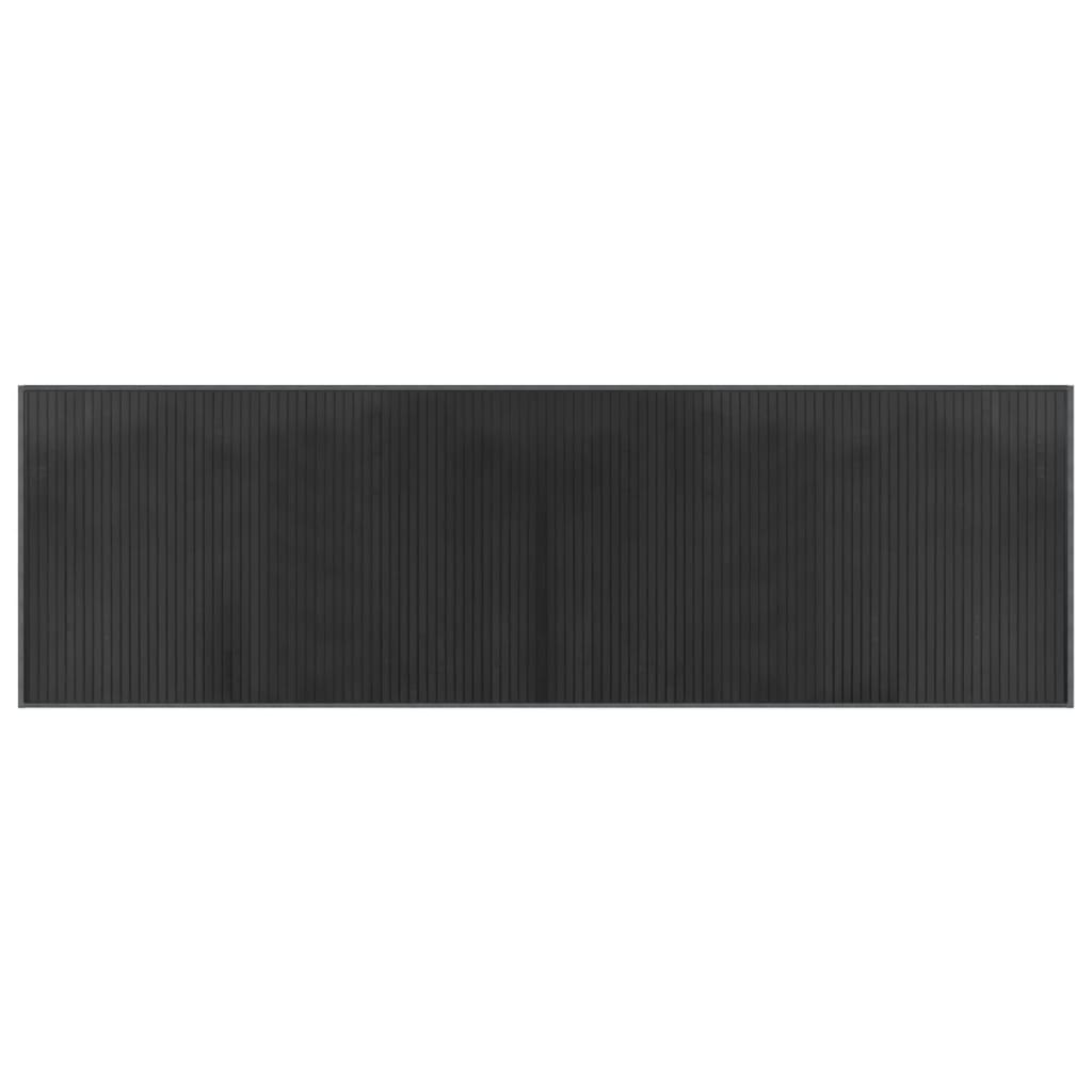 Vidaxl vloerkleed rechthoekig 60x200 cm bamboe grijs