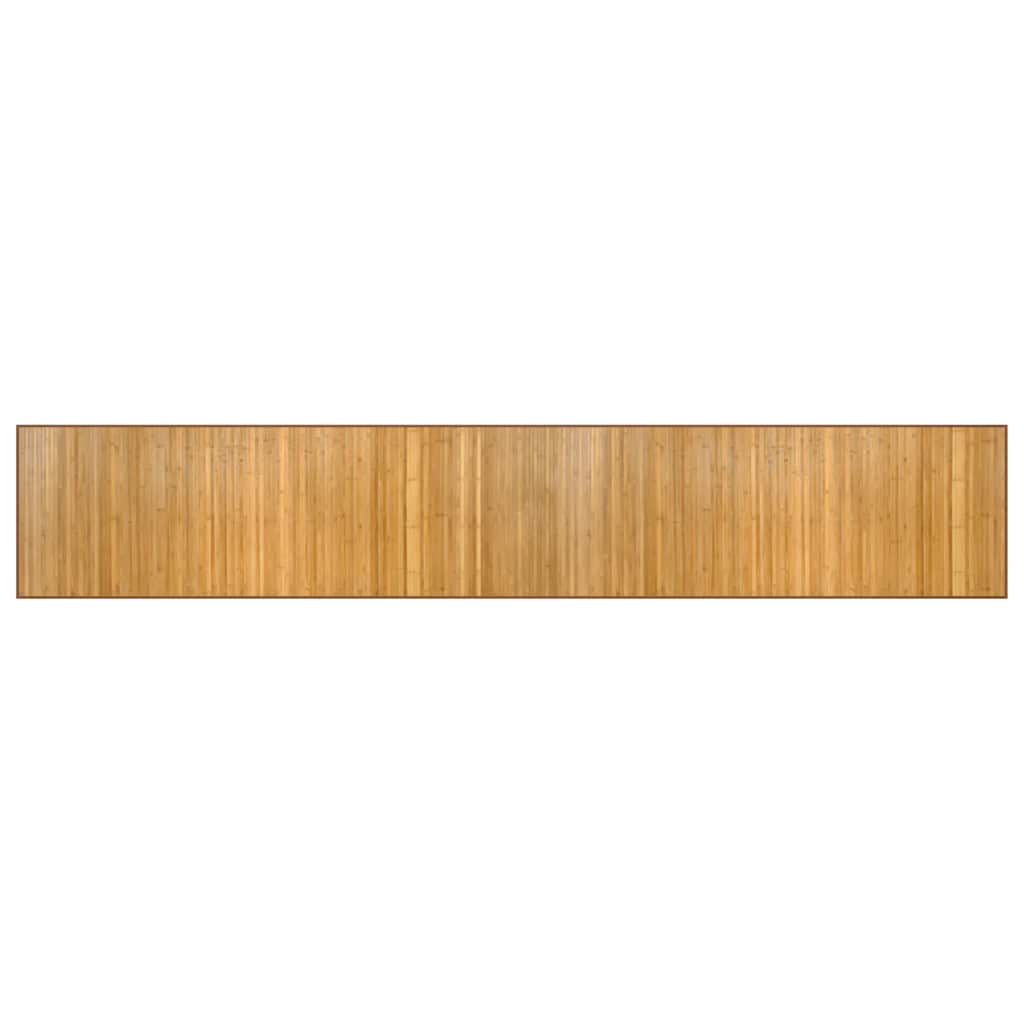 VidaXL Bodenteppich Rechteckig 60x400 cm Bambus Natur