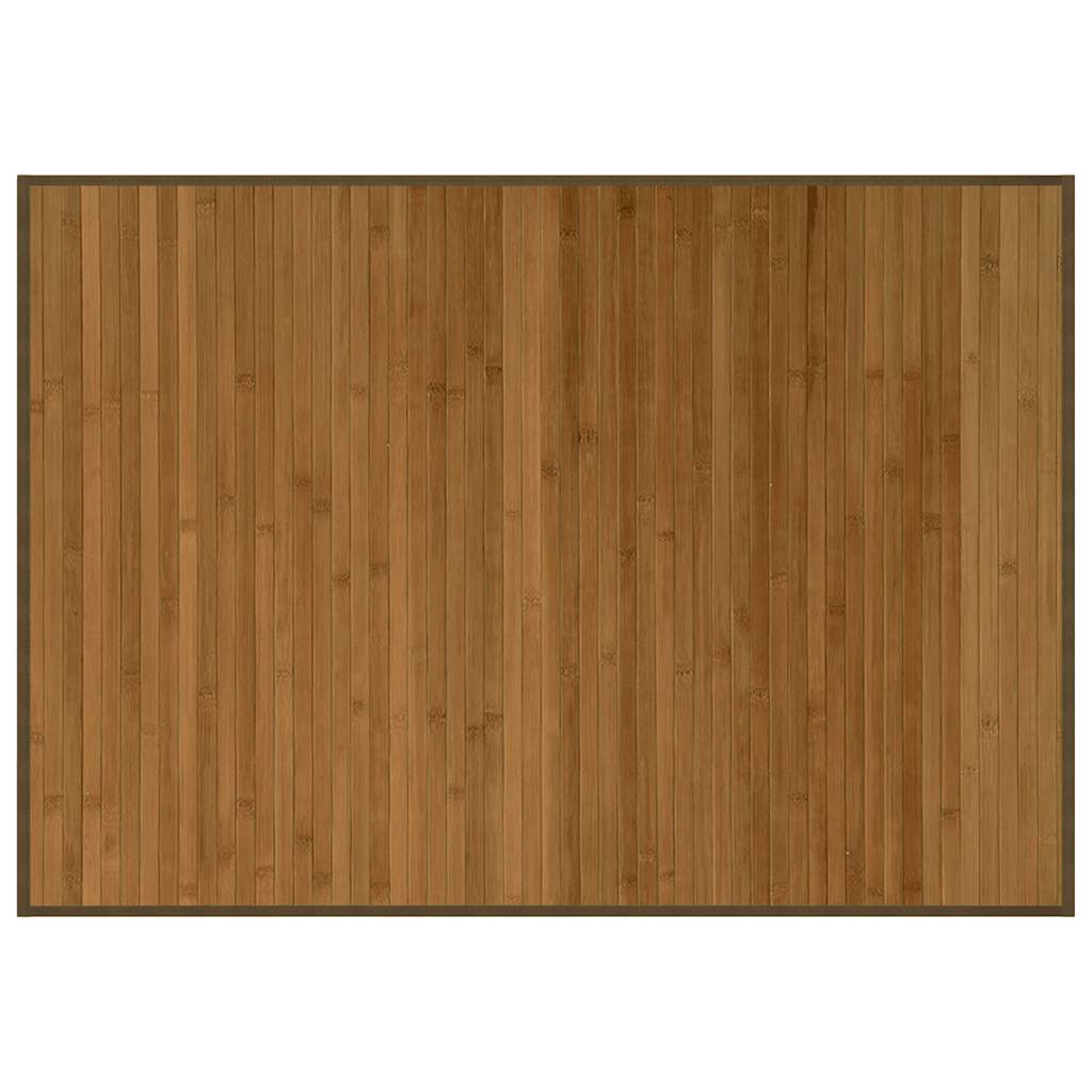 Vidaxl vloerkleed rechthoekig 70x100 cm bamboe bruin