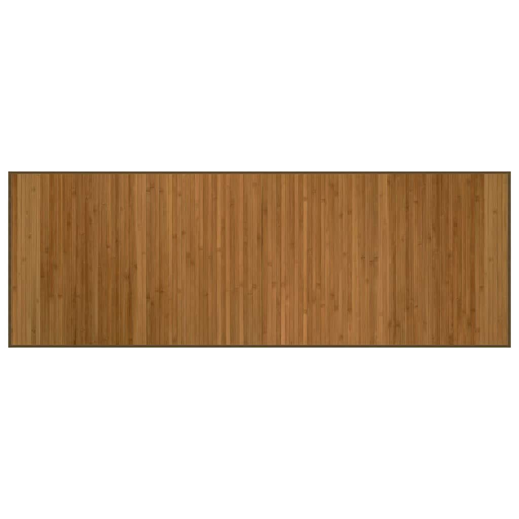 VidaXL Bodenteppich, rechteckig, 70 x 200 cm, Bambusbraun