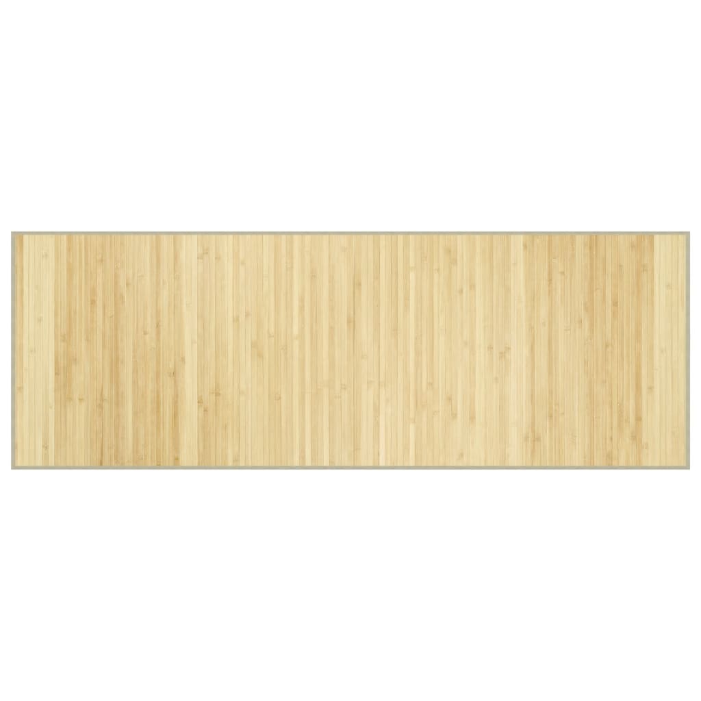 Vidaxl vloerkleed rechthoekig 70x200 cm bamboe lichtnaturel