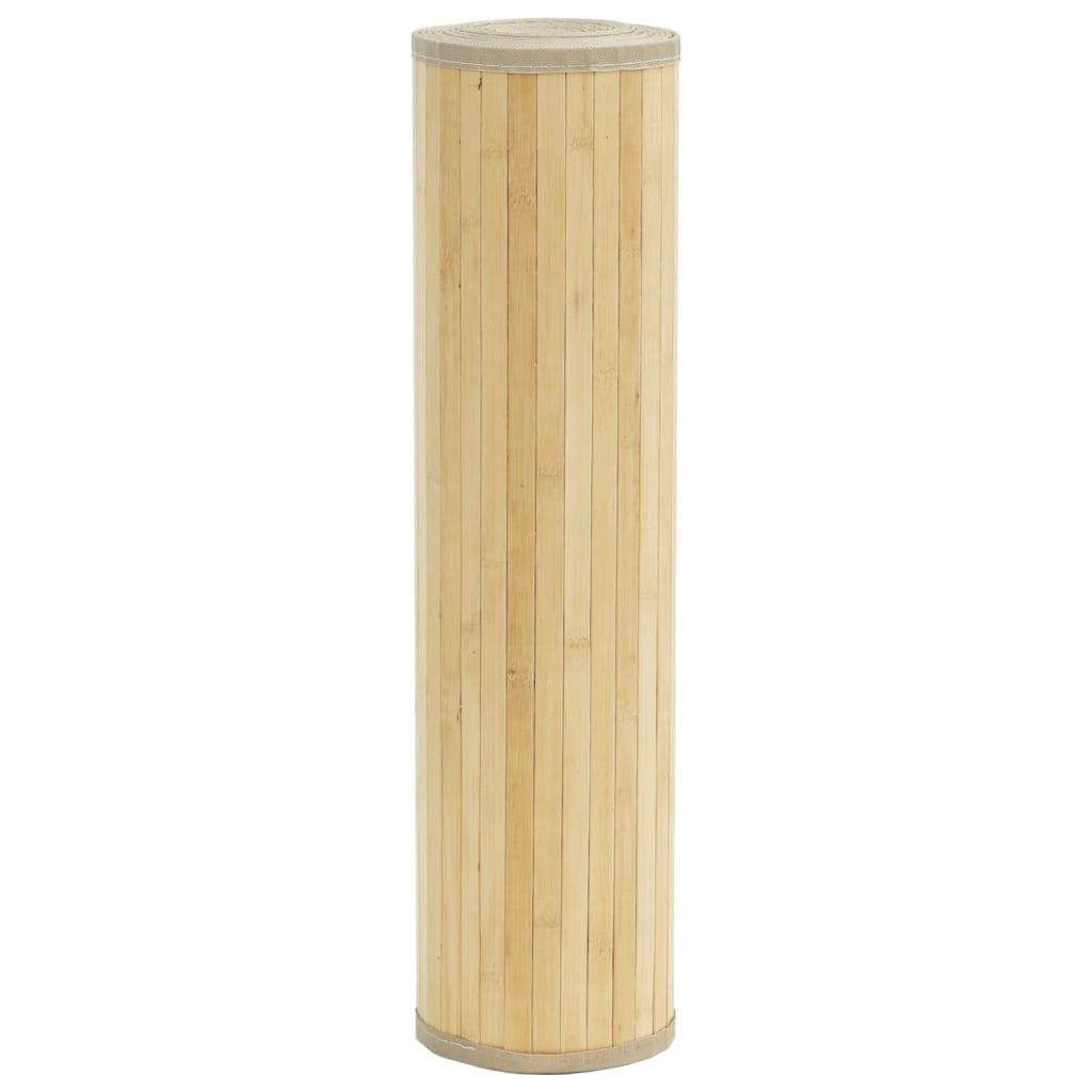 Vidaxl vloerkleed rechthoekig 70x200 cm bamboe lichtnaturel
