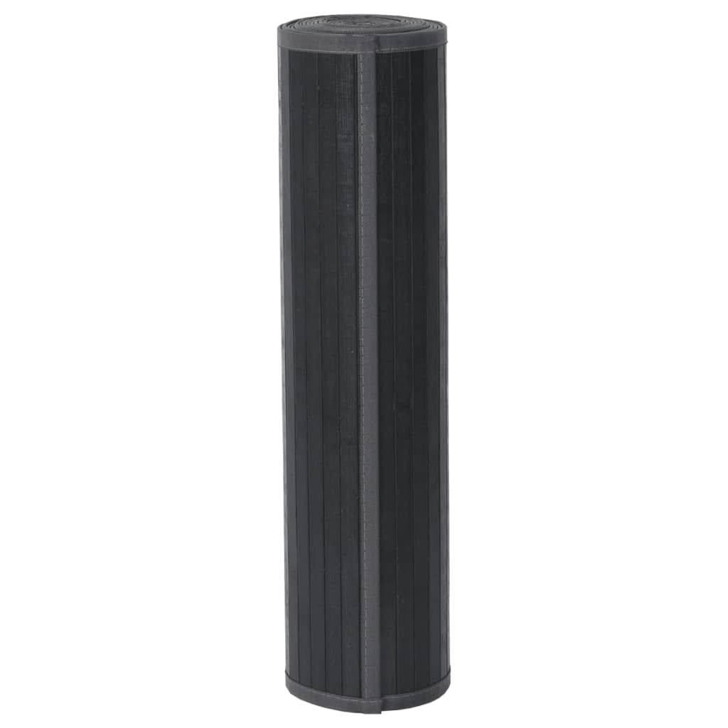 Vidaxl vloerkleed rechthoekig 80x200 cm bamboe grijs