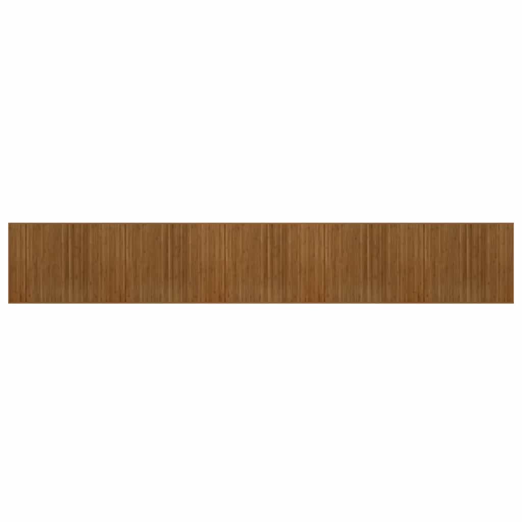Vidaxl vloerkleed rechthoekig 80x1000 cm bamboe bruin
