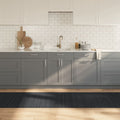 Vidaxx Teppich gerade 80x1000 cm Bambusgrau