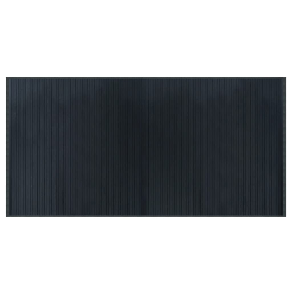 VidaXL Bodenteppich, rechteckig, 100 x 200 cm, Bambusgrau