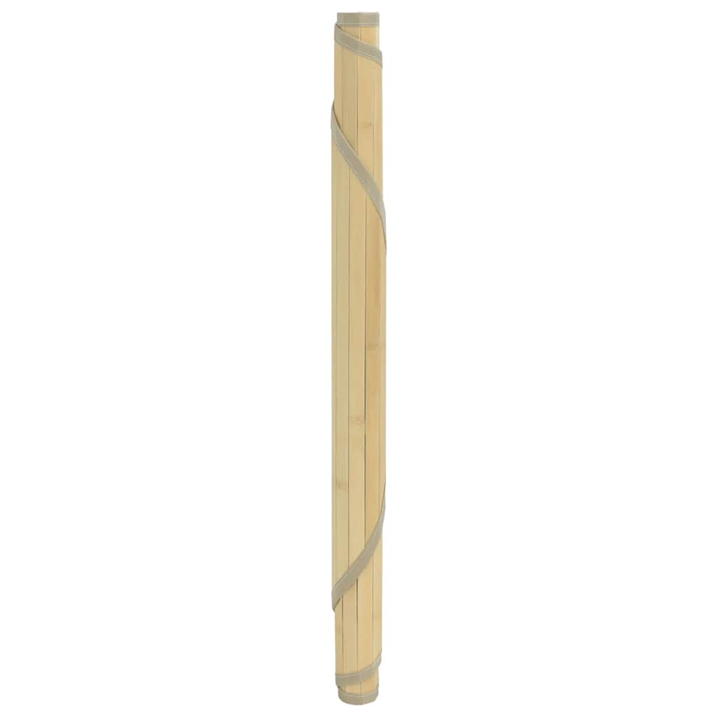 VidaXL Runder Teppich, 60 cm, Bambus, Hell-Natur