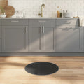 Vidaxl vloerkleed rond 60 cm bamboe grijs