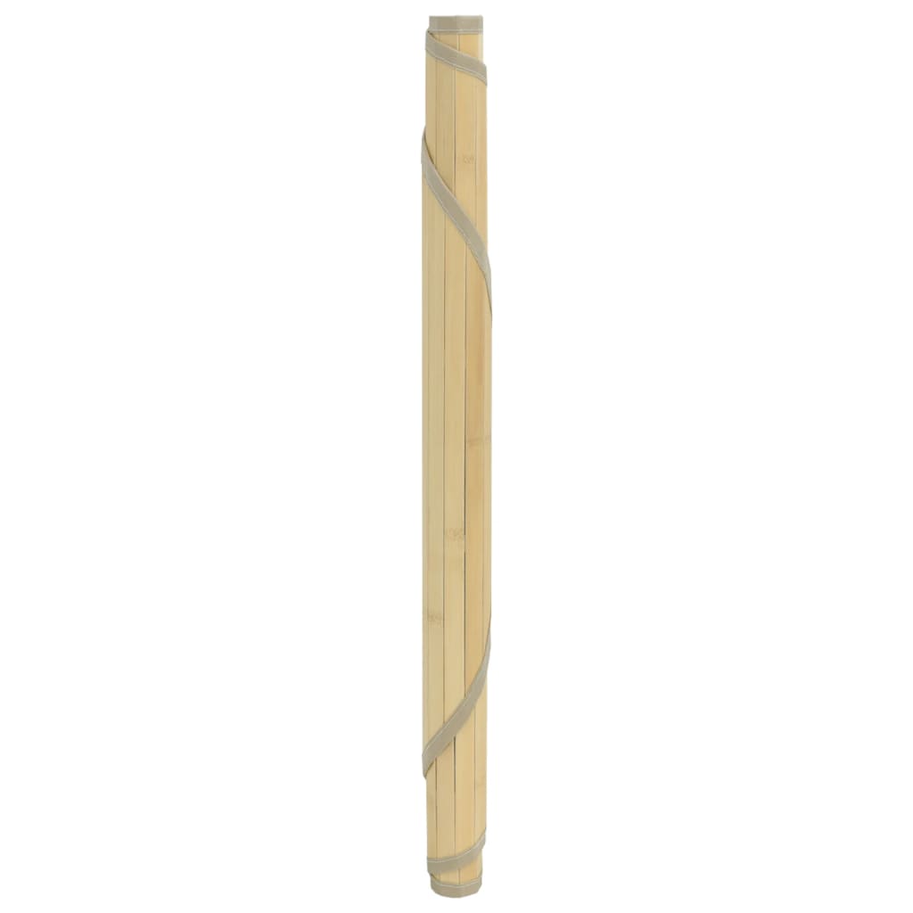 VidaXL Runder Teppich, 80 cm, Bambus, Hell-Natur
