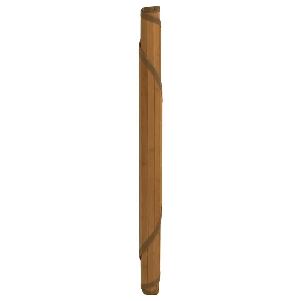 Vidaxl vloerkleed rond 100 cm bamboe bruin