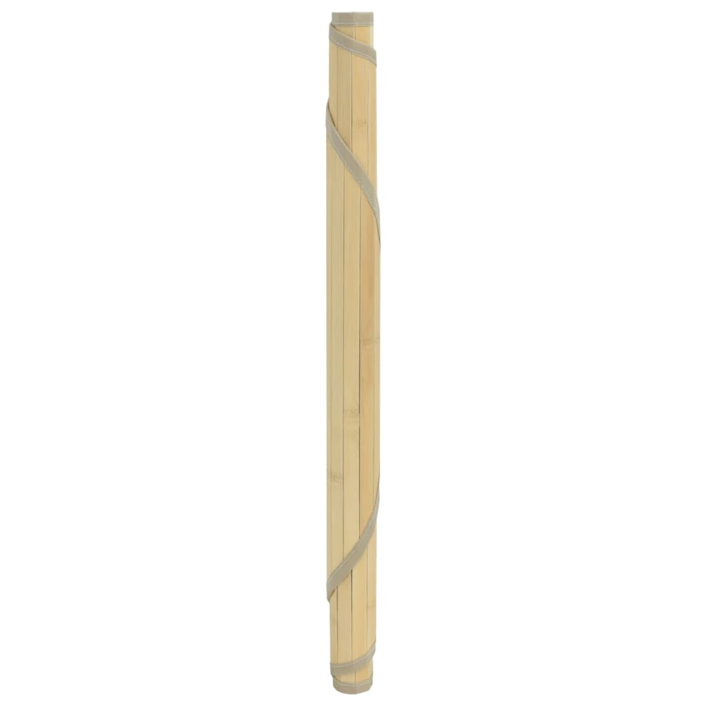Vidaxl vloerkleed rond 100 cm bamboe lichtnaturel