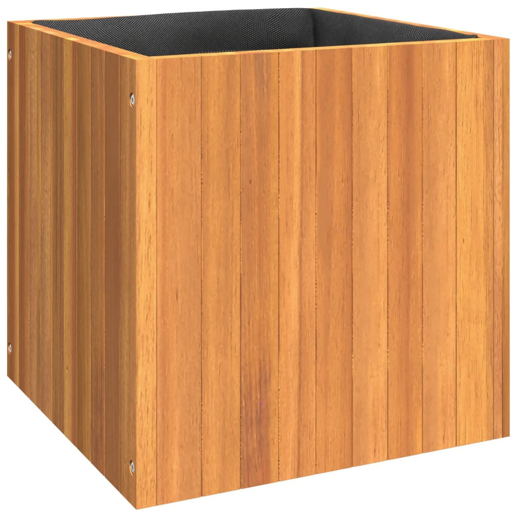 VIDAXL -Planungsbox 45x45x45 cm Massives Akazienholz