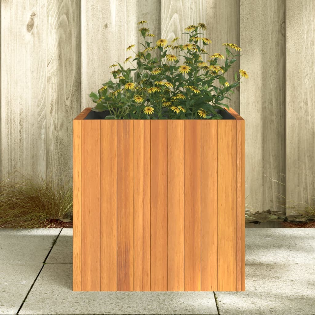 VIDAXL -Planungsbox 45x45x45 cm Massives Akazienholz
