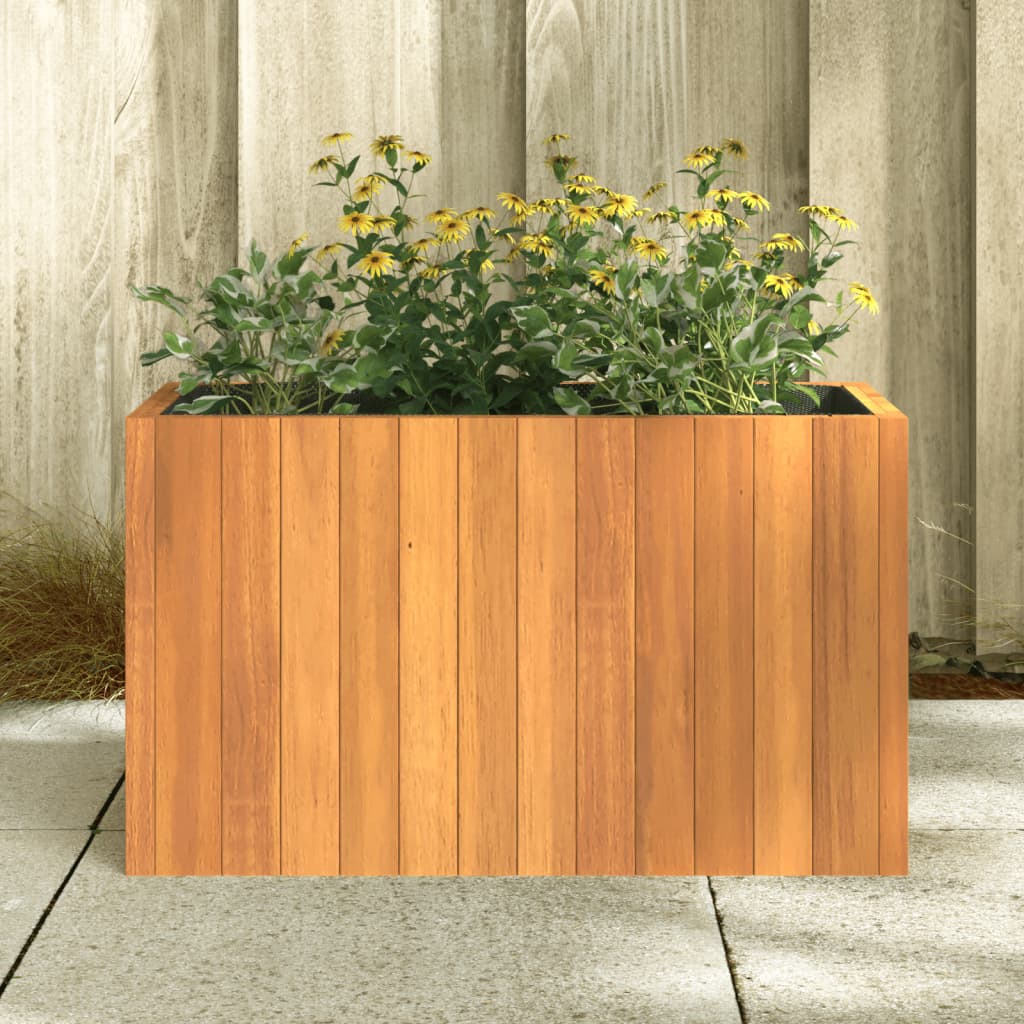 VIDAXL -Pflanzer 59x27,5x35 cm Festkörper -Akazienholz