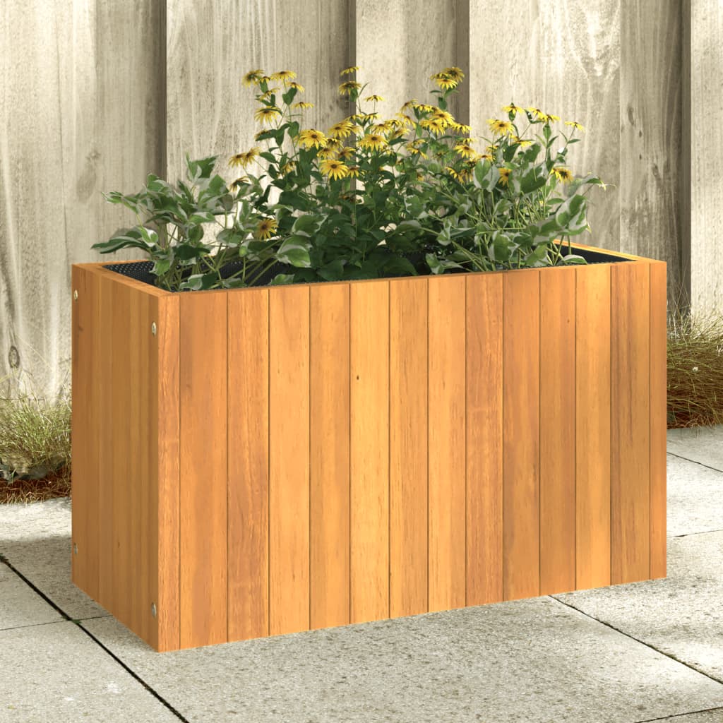 VIDAXL -Pflanzer 59x27,5x35 cm Festkörper -Akazienholz