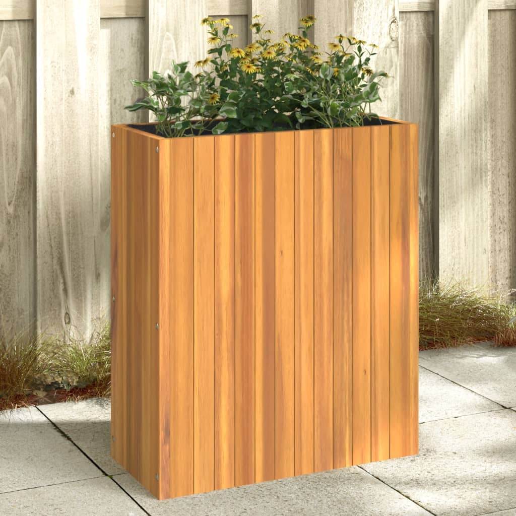 VIDAXL -Pflanzer 59x27,5x70 cm Festkörper -Akazienholz
