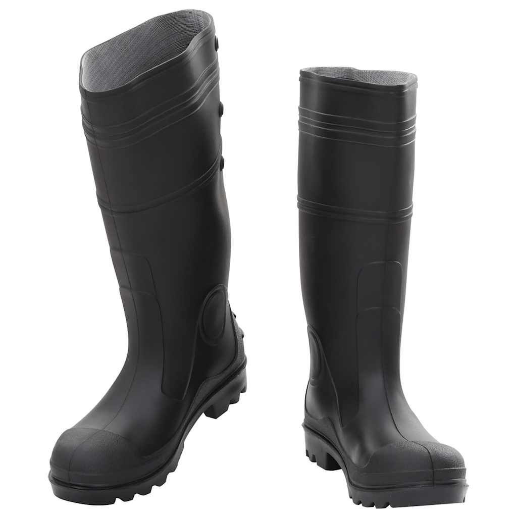 VidaXL Regenstiefel Größe 38 PVC schwarz