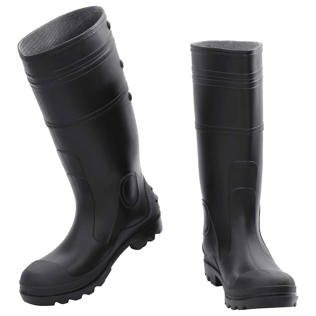 VidaXL Regenstiefel Größe 42 PVC schwarz