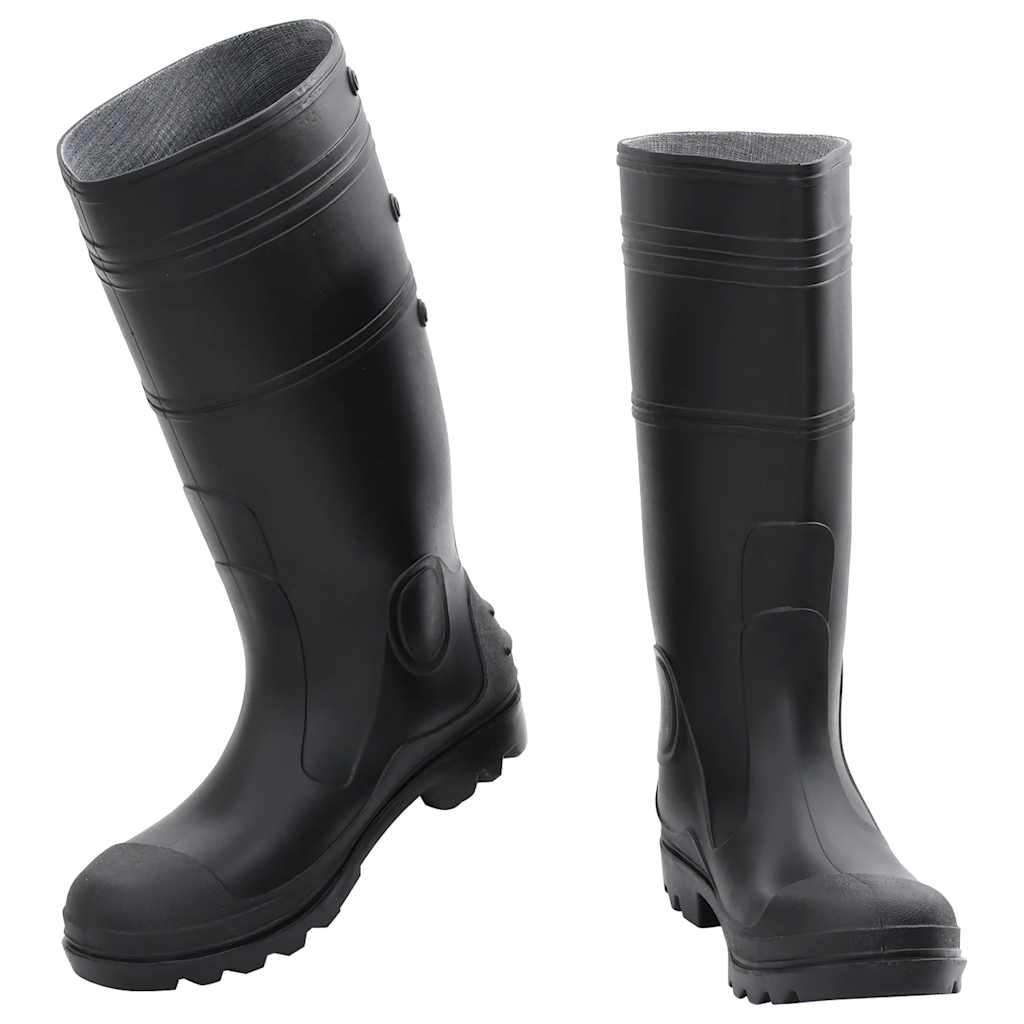 VidaXL Regenstiefel Größe 43 PVC schwarz